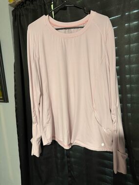 Cherokee Infinity Light Pink Long Sleeve Performance Tee - Women's